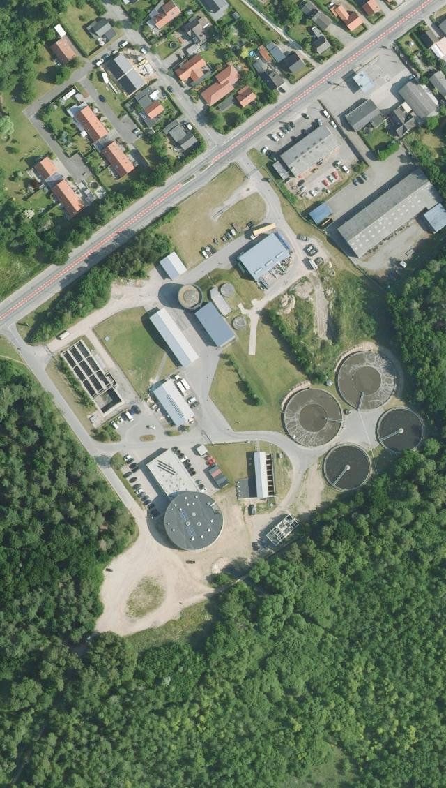 Luftfoto af Skanderborg Centralrenseanlæg